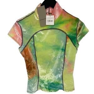 Rare Brand New with Tags Eckhaus Latta Velvet Tie Dye Top Size Medium